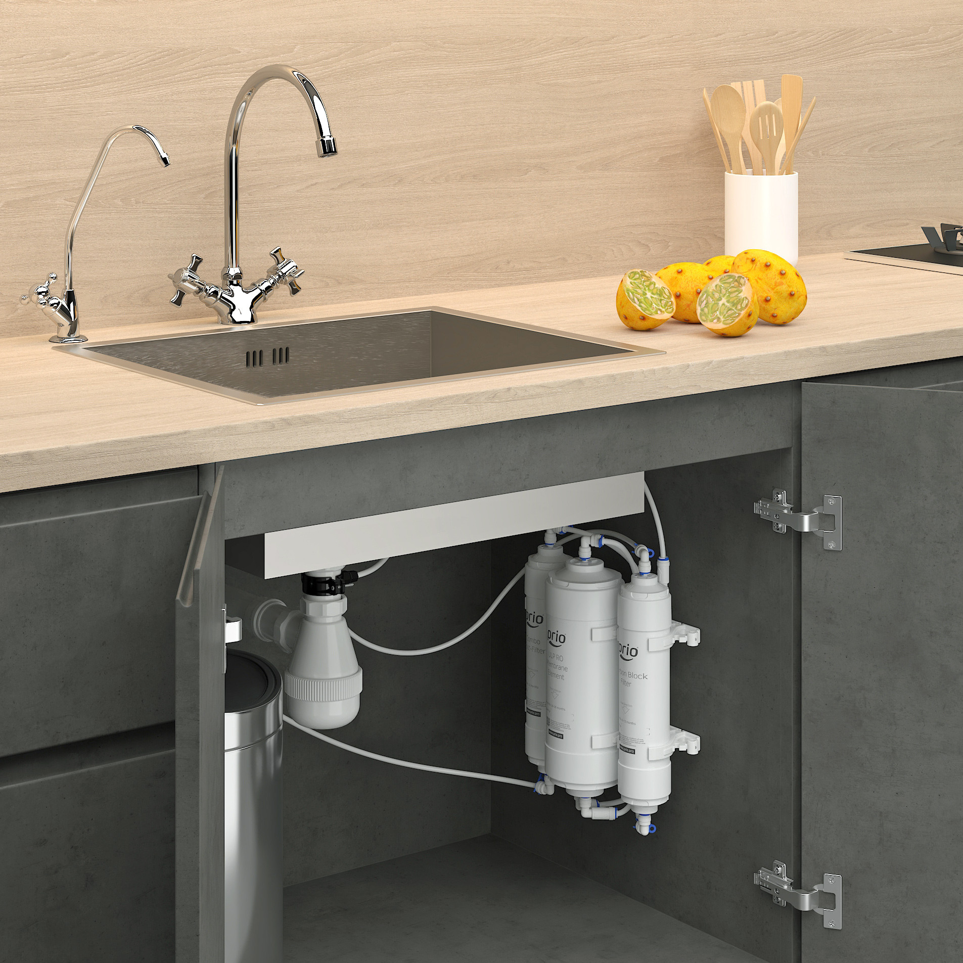 Принципиальная схема подключения фильтра Econic Osmos Stream OD320